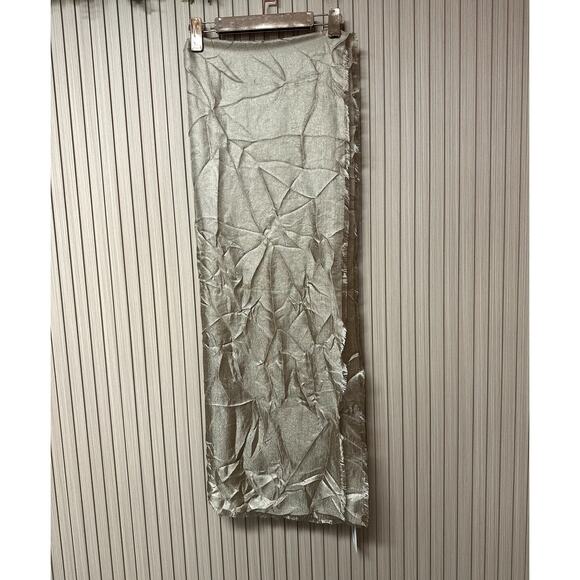 Nordstrom Tan Desert Shimmer Scarf Wrap One Size - Picture 2 of 7